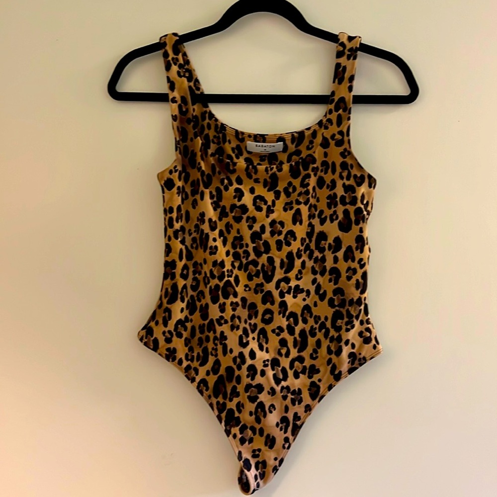 Babaton leopard print bodysuit